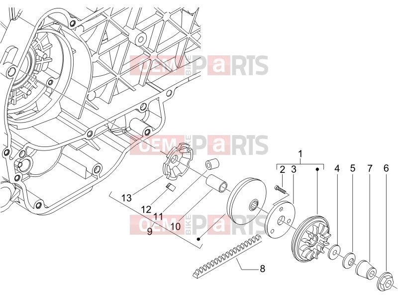 gilera 2007 Runner 125 VX 4T Engine » Driving pulley