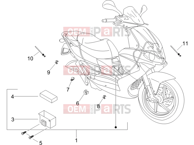 gilera 2006 Runner 200 VXR 4T Electrical system » Main cable harness
