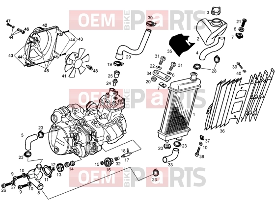 gilera SMT Engine » Refrigeration system