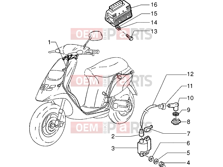 gilera Storm 50 Electrical system » Electrical devices