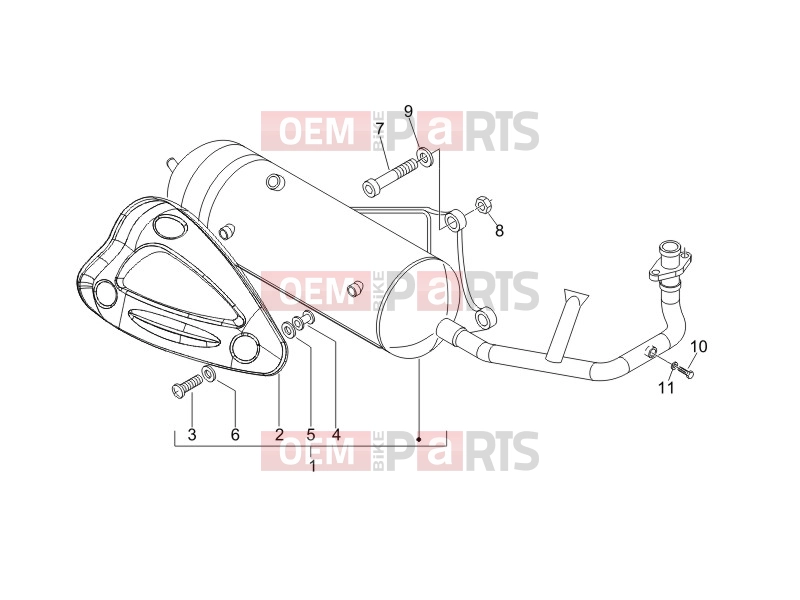 Engine » Silencer - Gilera Storm 50 2007