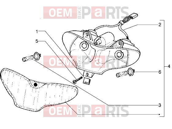 gilera Runner VX Electrical system » Optical unit