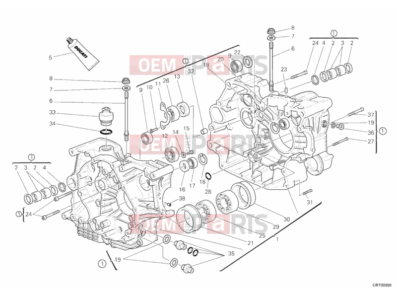 DUCATI 2008 Monster S2R 1000 CRANKCASE » ENGINE CASE