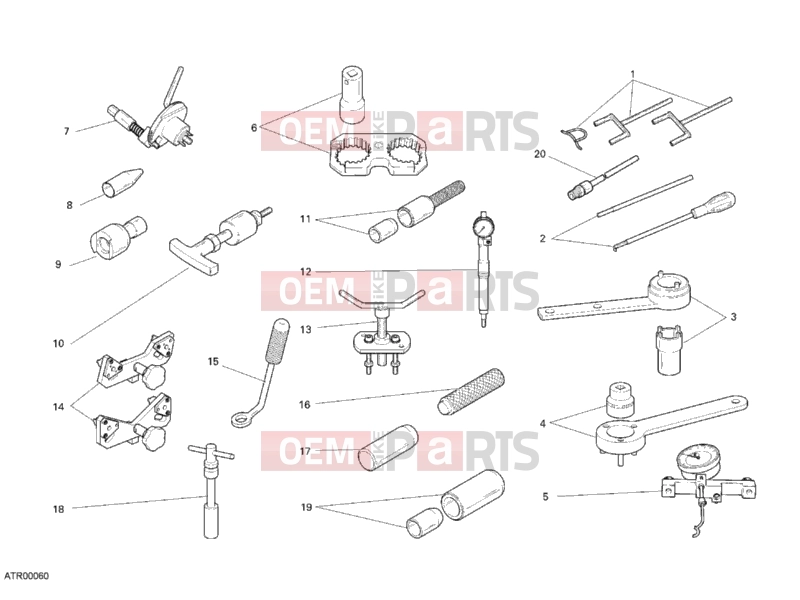 DUCATI 2008 Monster S4RS WORKSHOP SERVICE TOOLS » SPECIAL TOOLS