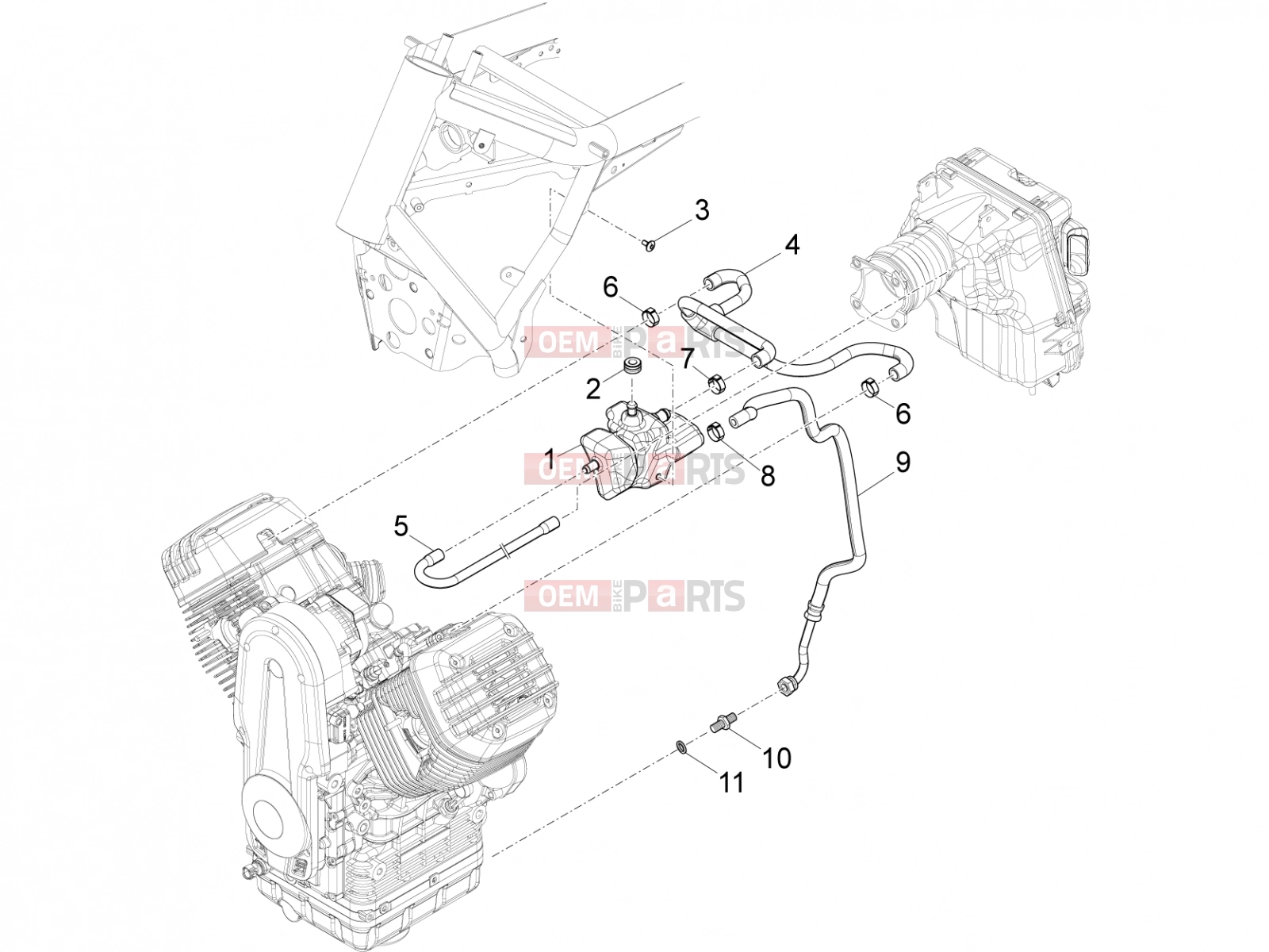MOTOGUZZI Eldorado 1400 ABS Engine » Blow-by system