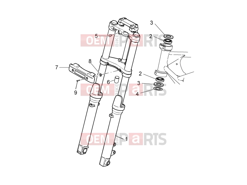 FRAME » Front fork I - Motoguzzi Nevada 750 S 2010