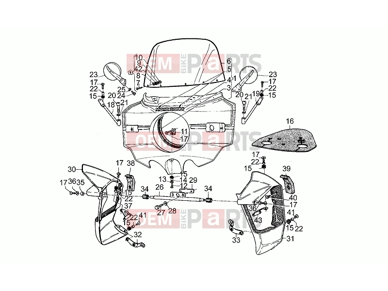 MOTOGUZZI SP 1000 FRAME » Windshield