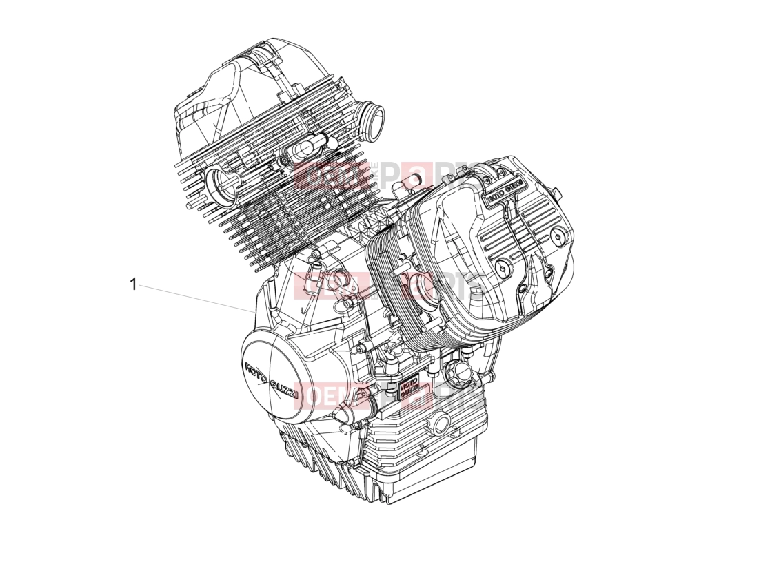 Engine » Engine-Completing part-Lever - Motoguzzi V9 Bobber 850 ABS 2018