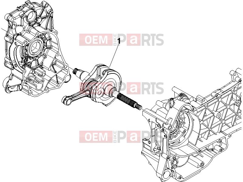 PIAGGIO MP3 125 ie 2008-2011 (EMEA) Engine » Crankshaft