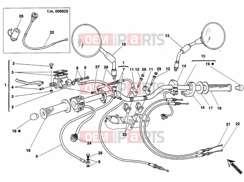 DUCATI 2007 Monster 400 HANDLEBAR » HANDLE BAR