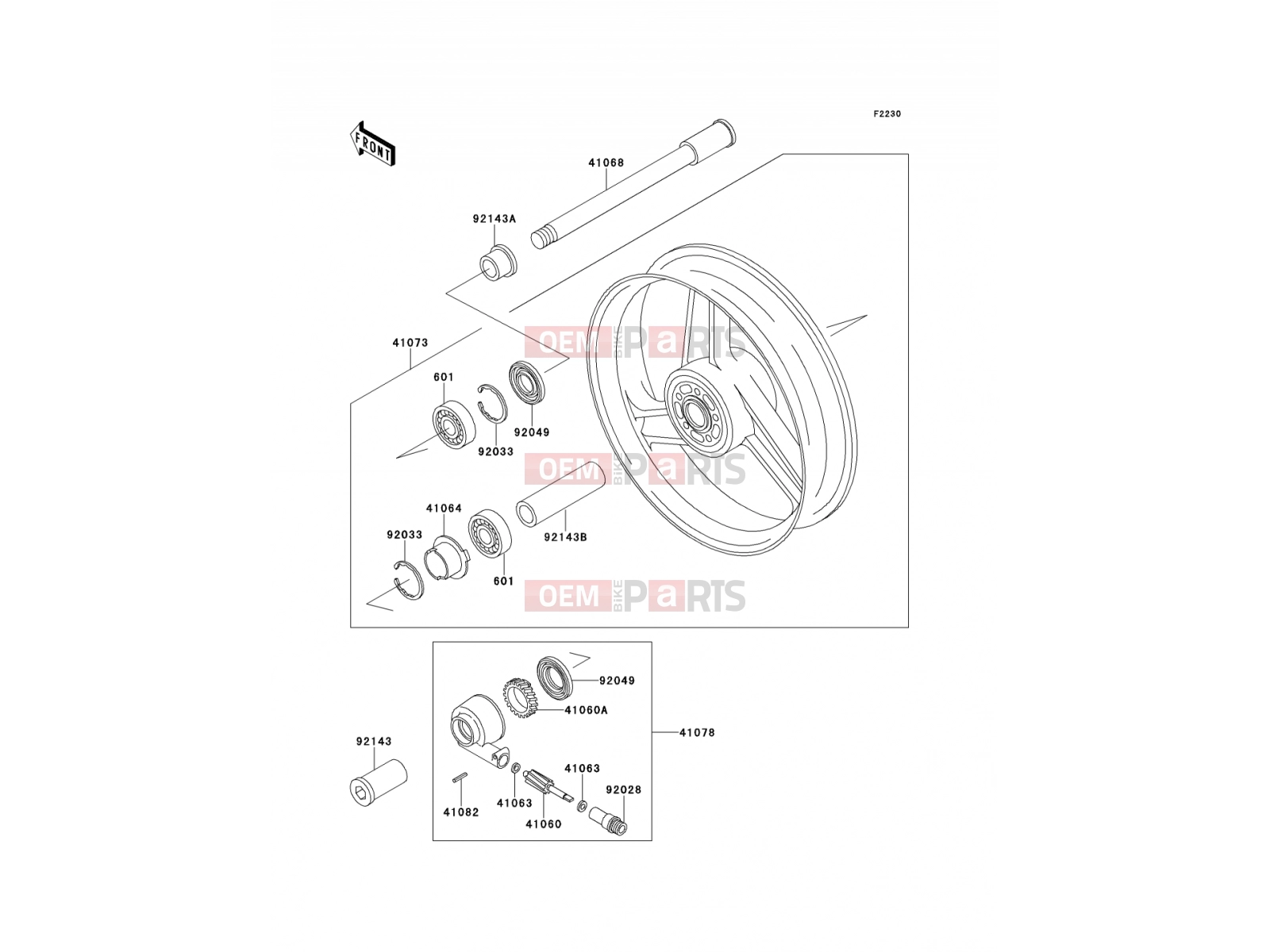 KAWASAKI 1999 Front Hub