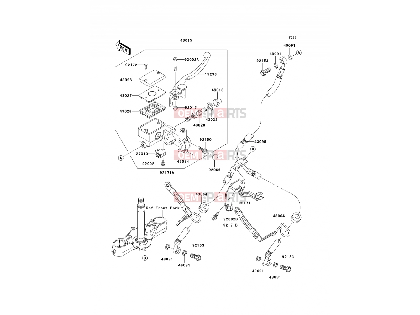 KAWASAKI 2008 Front Master Cylinder