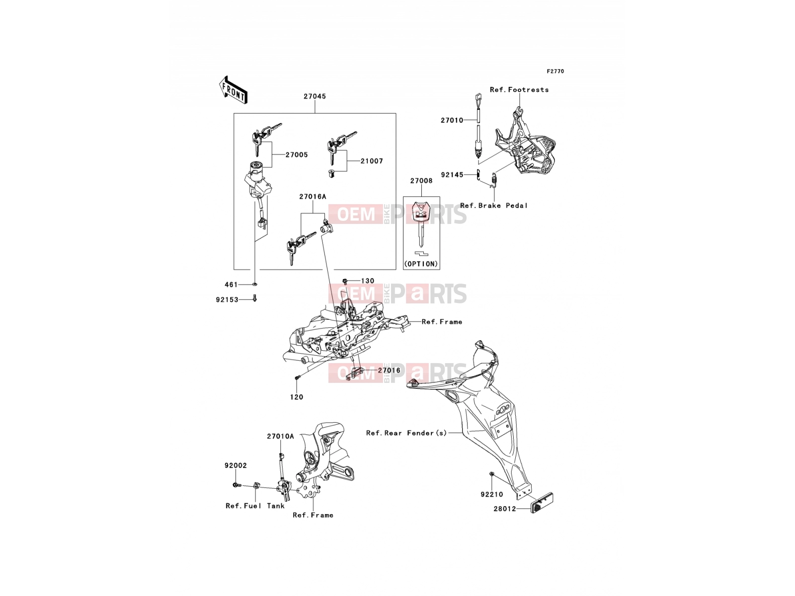 KAWASAKI 2009 Ignition Switch
