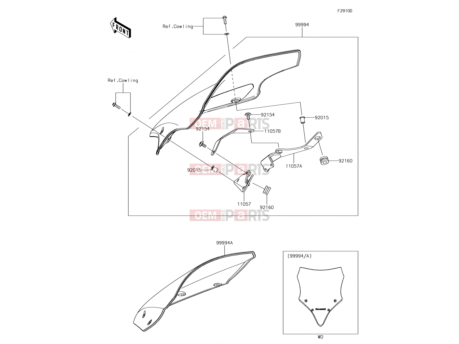 Accessory(Windshield) - Kawasaki NINJA 650 (EX650KHFA) 2017