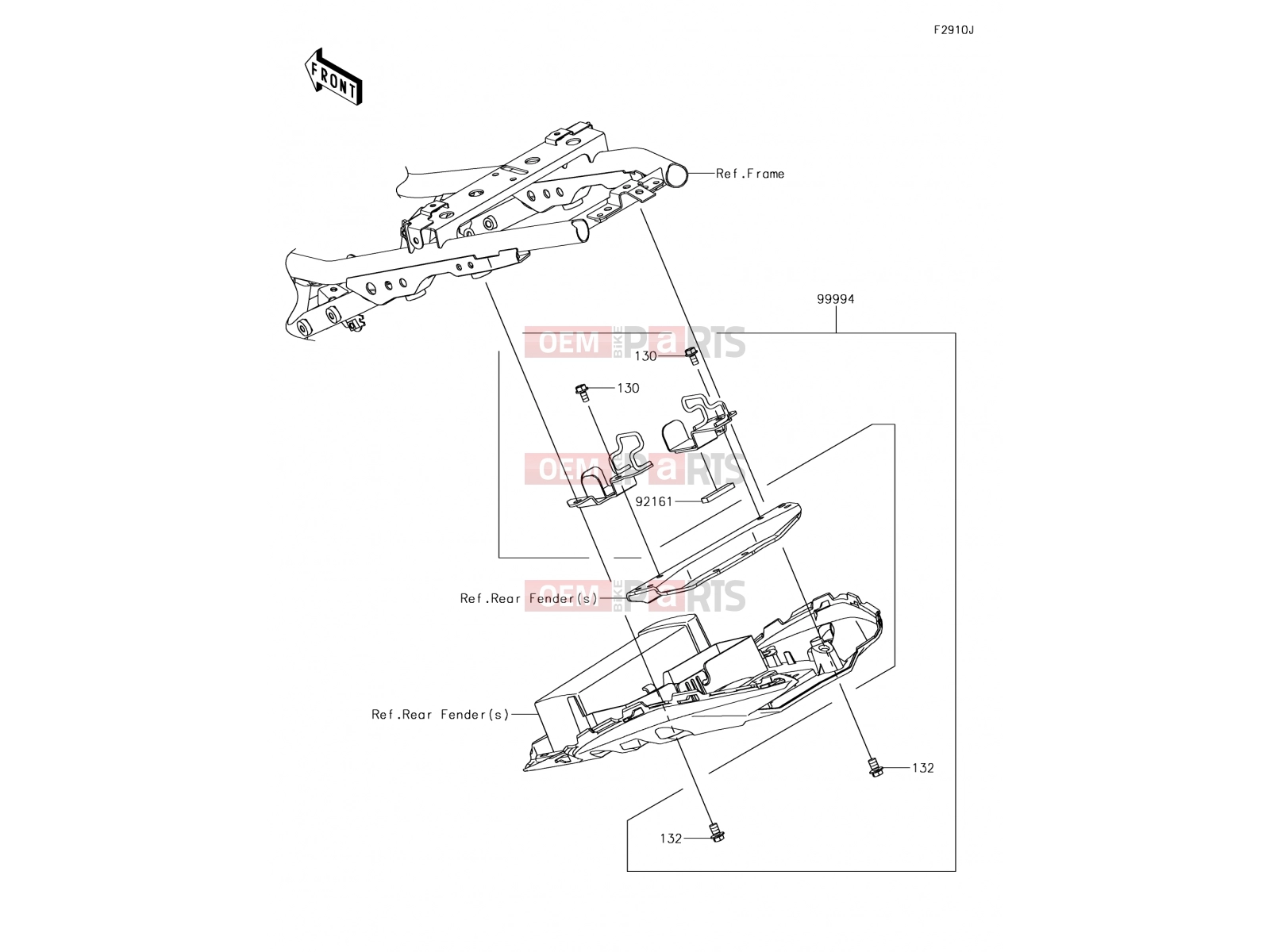 Accessory(U-Lock Bracket) - Kawasaki NINJA 650 (EX650KHFA) 2017
