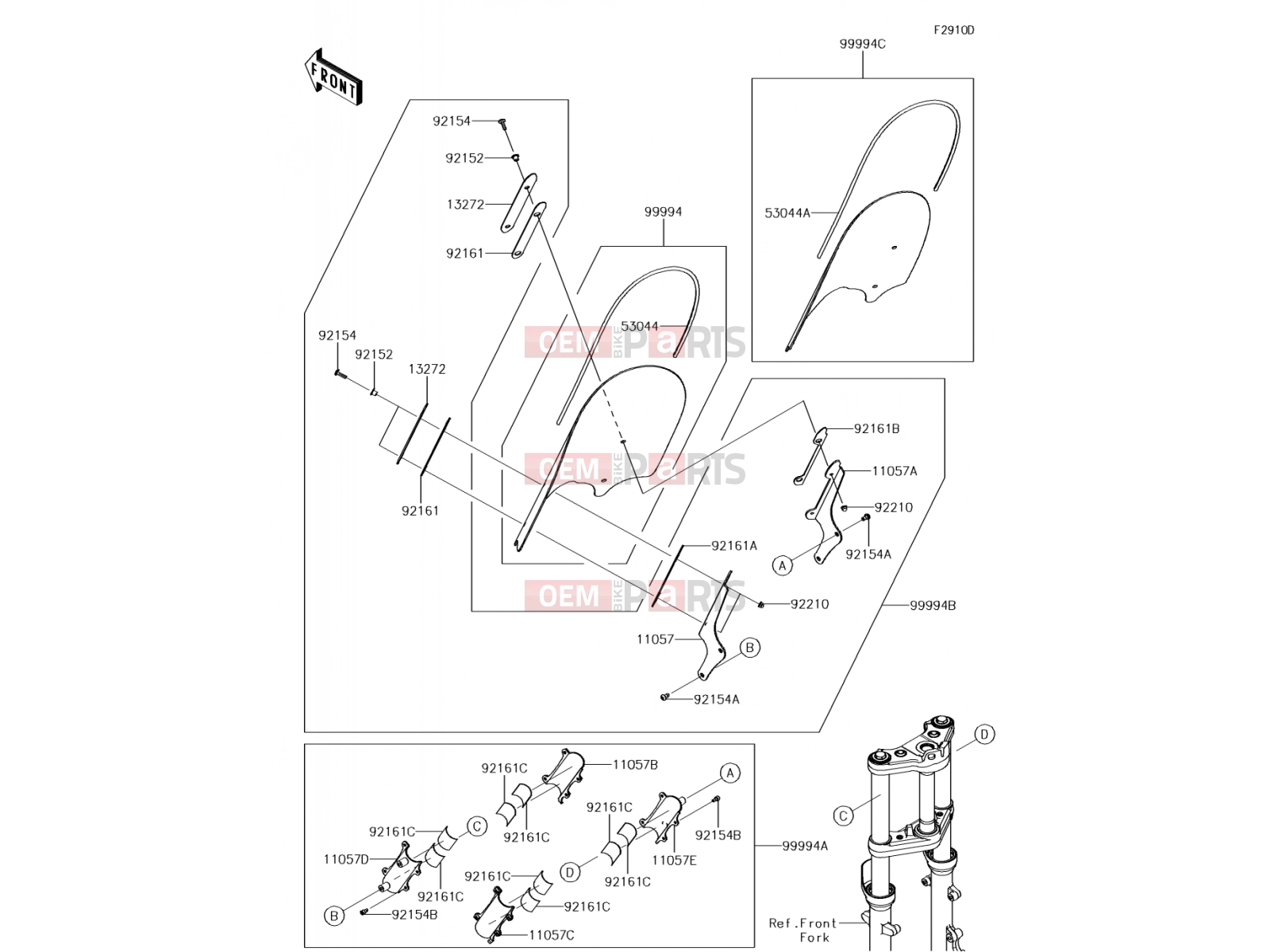 Accessory(Windshield) - Kawasaki VULCAN S ABS (EN650DHFA) 2017