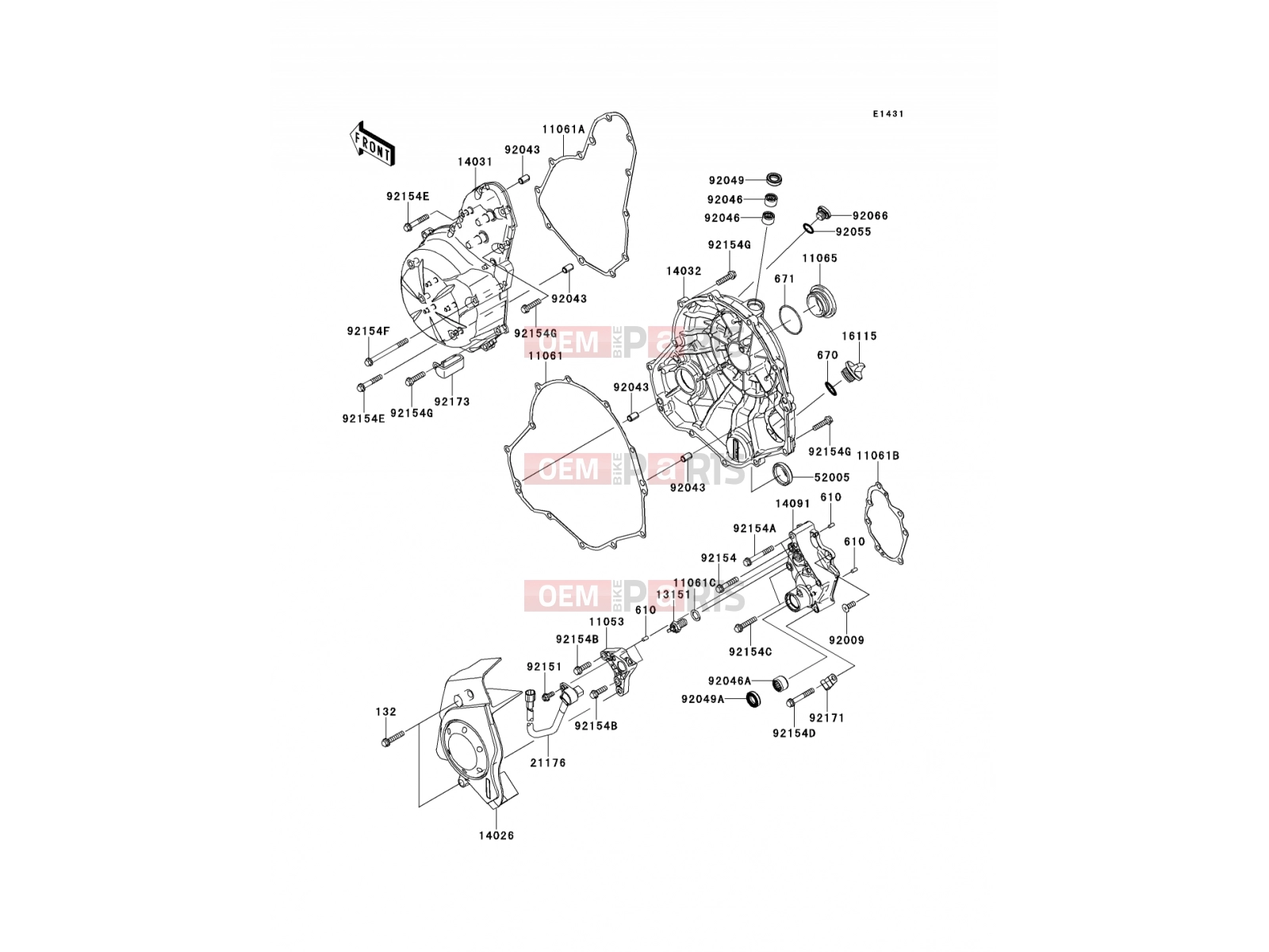 KAWASAKI 2011 Engine Cover(s)