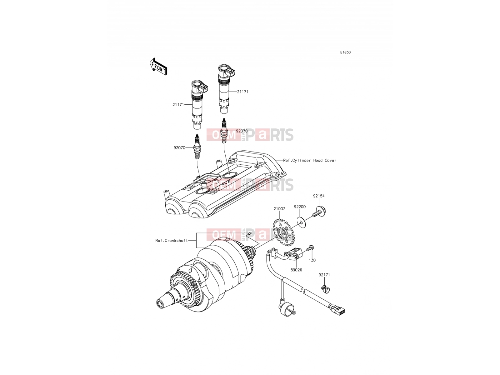 Ignition System - Kawasaki ER-6n ABS (ER650FCF) 2012