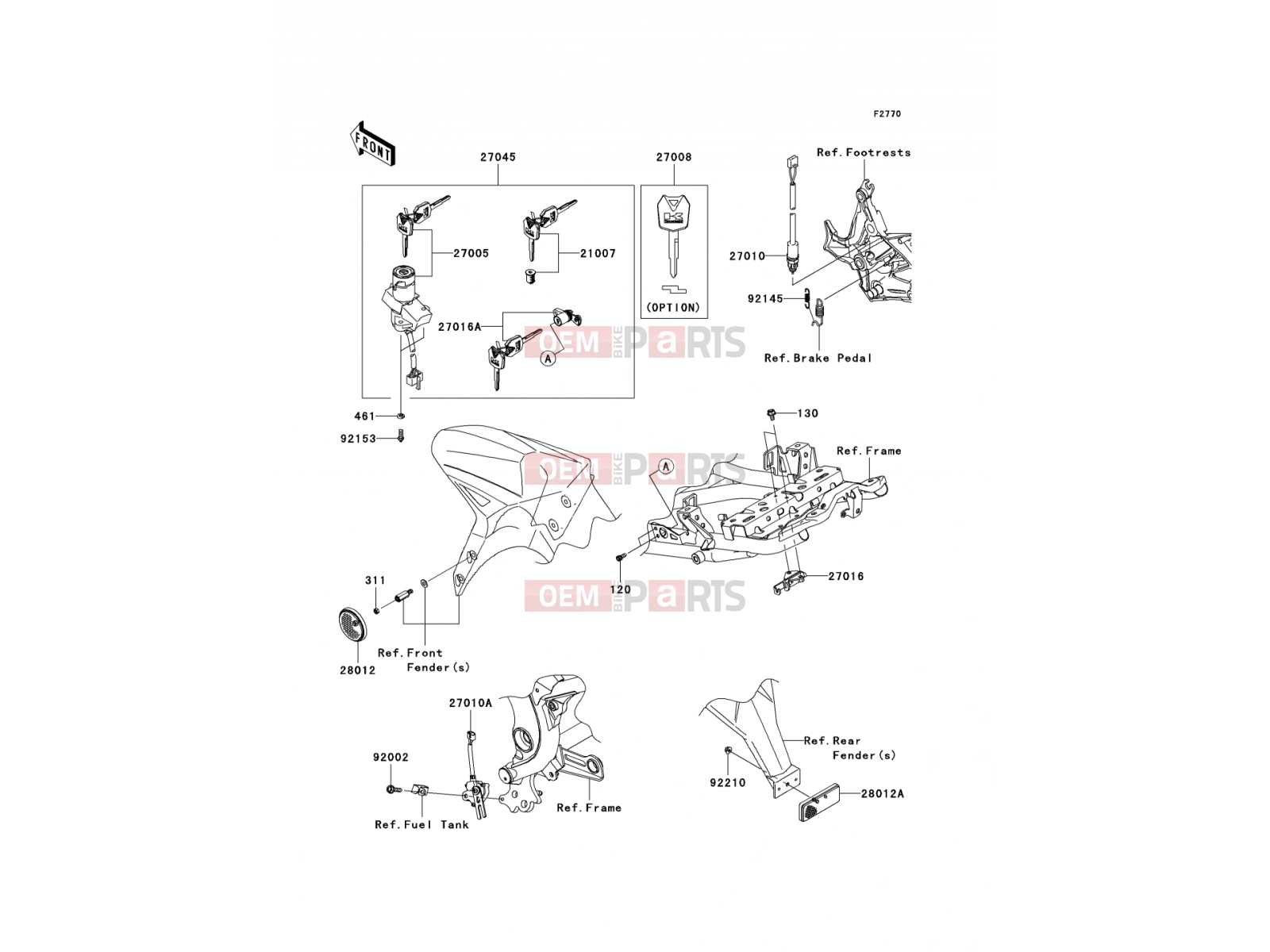 KAWASAKI 2012 Ignition Switch