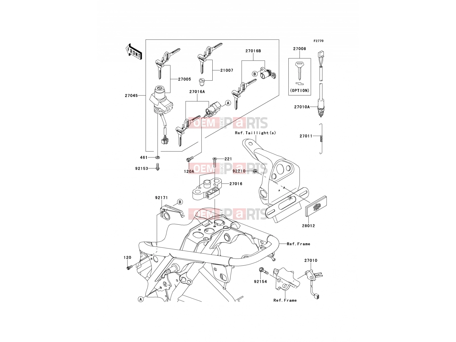 KAWASAKI 2012 Ignition Switch