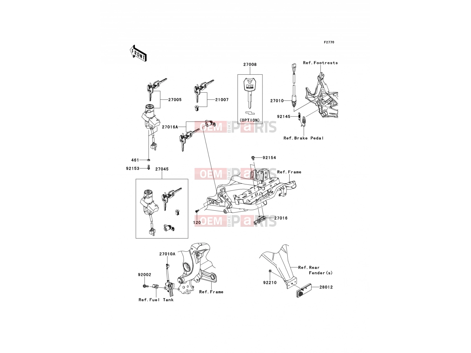 KAWASAKI 2013 Ignition Switch