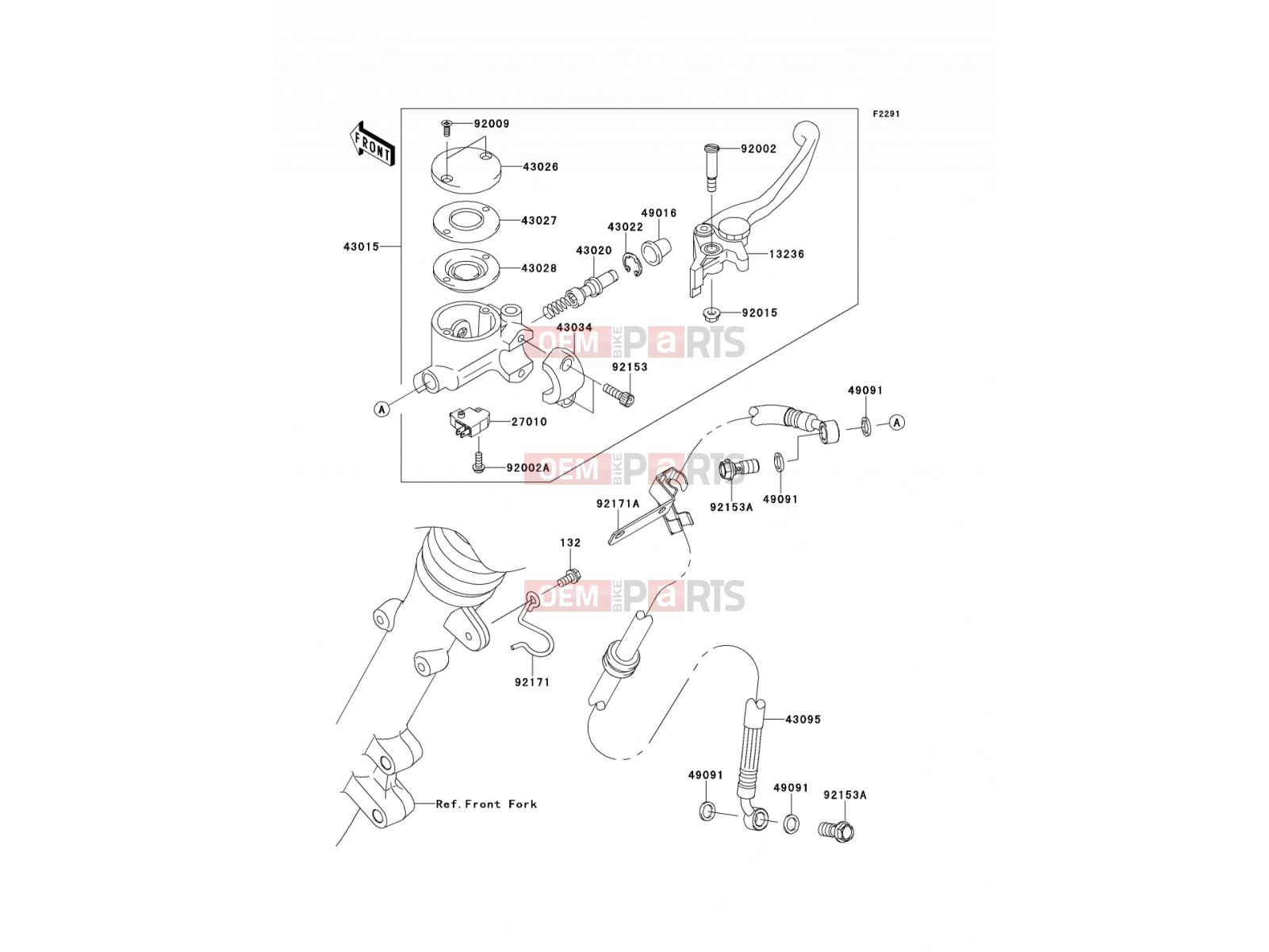 KAWASAKI 2013 Front Master Cylinder