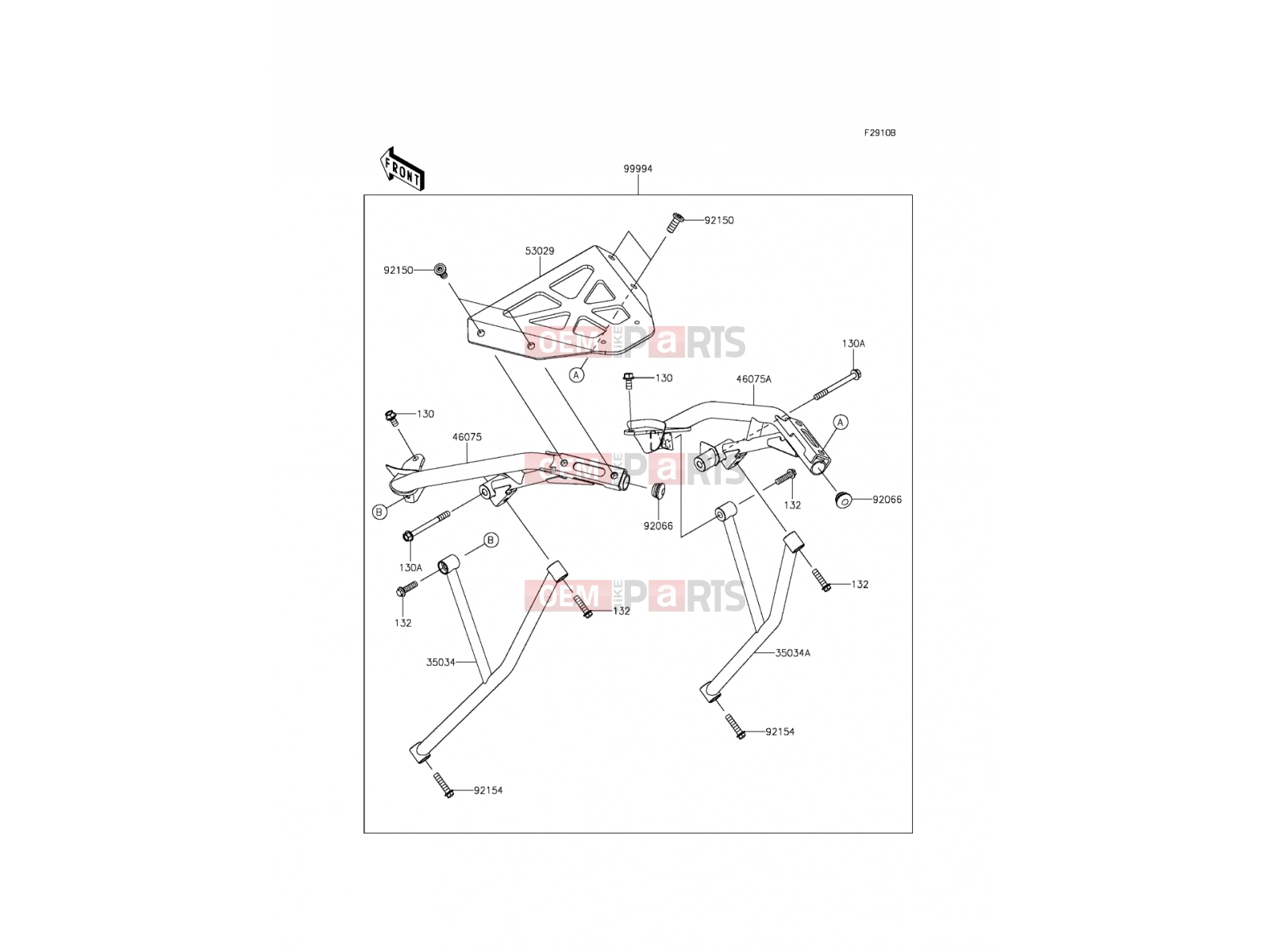 KAWASAKI 2014 Accessory(Top Case Bracket)