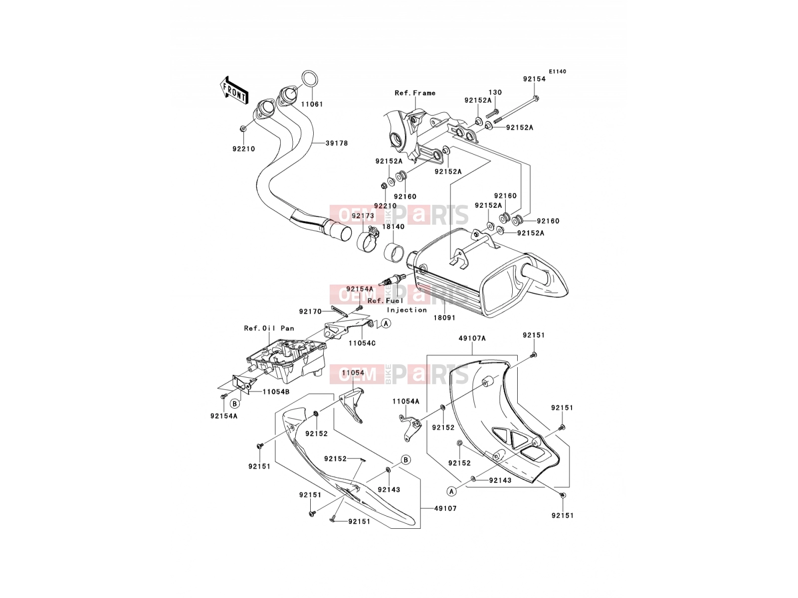 KAWASAKI 2014 Muffler(s)