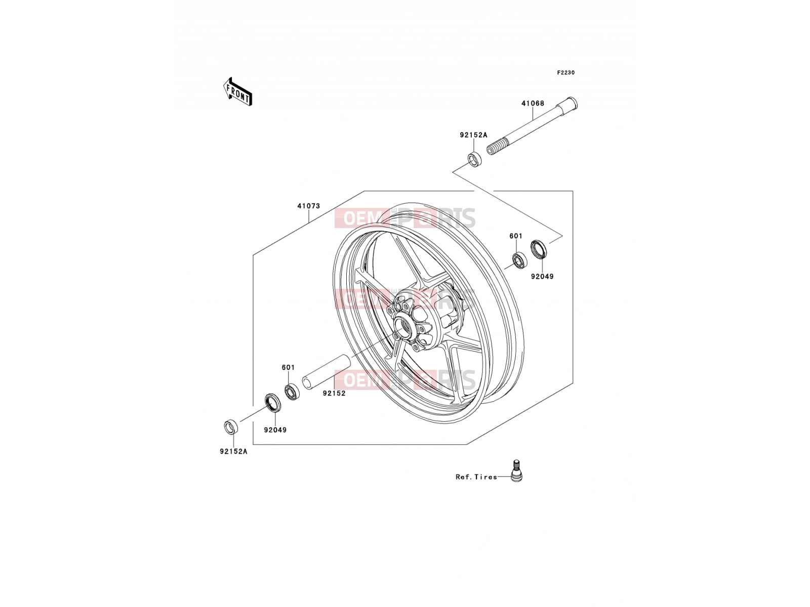 KAWASAKI 2014 Front Hub