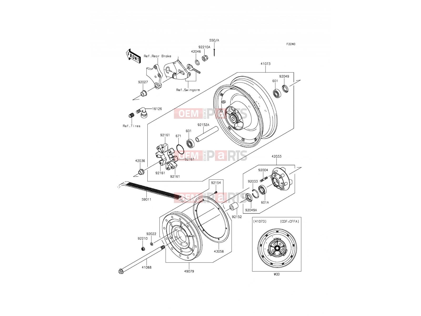 KAWASAKI 2014 Rear Hub