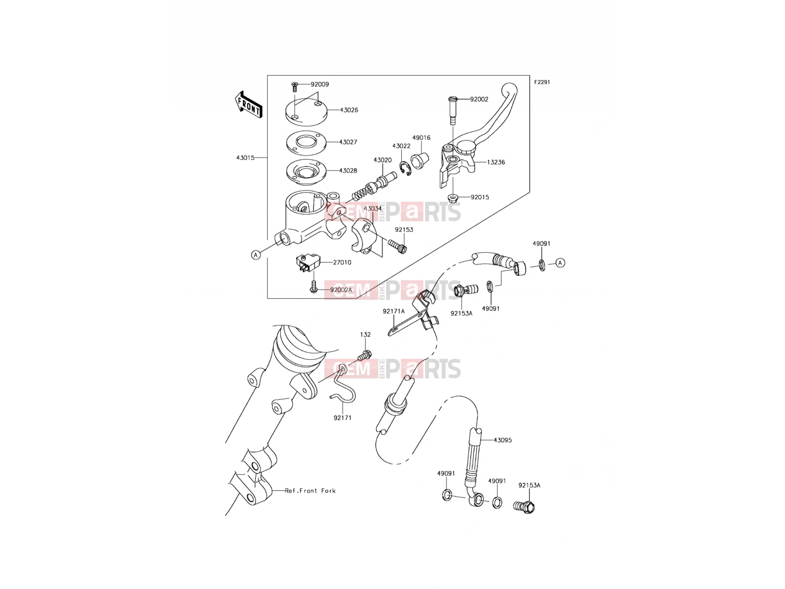 KAWASAKI 2015 Front Master Cylinder