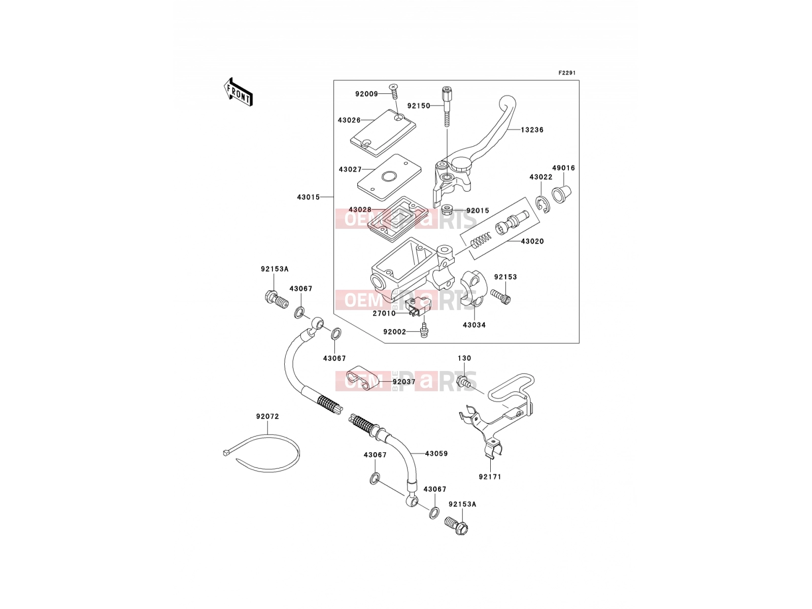 KAWASAKI 2005 Front Master Cylinder