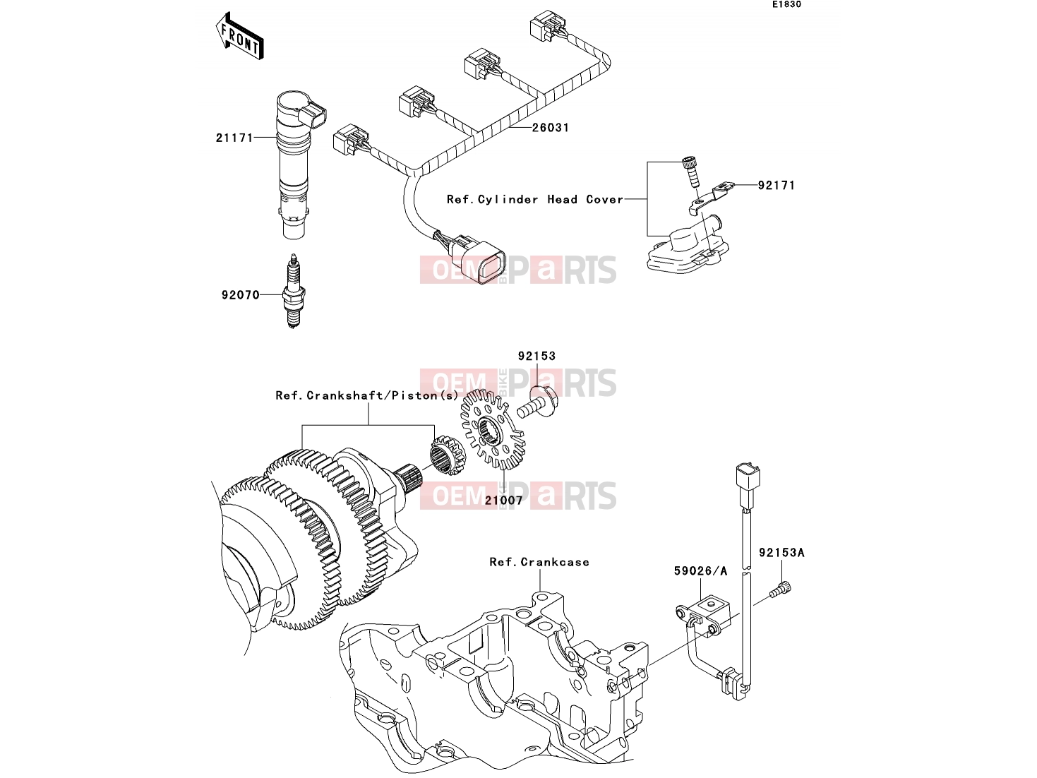 Ignition System - Kawasaki ZZR1400 (ZX1400A7F) 2007
