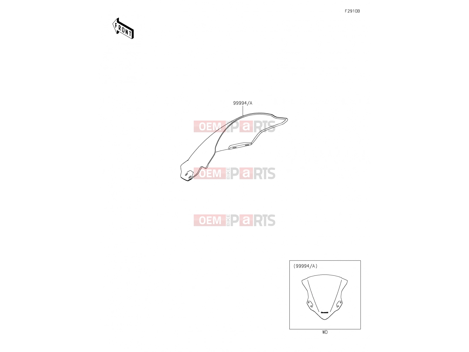 Accessory(Windshield) - Kawasaki NINJA 400 (EX400GKFA) 2019