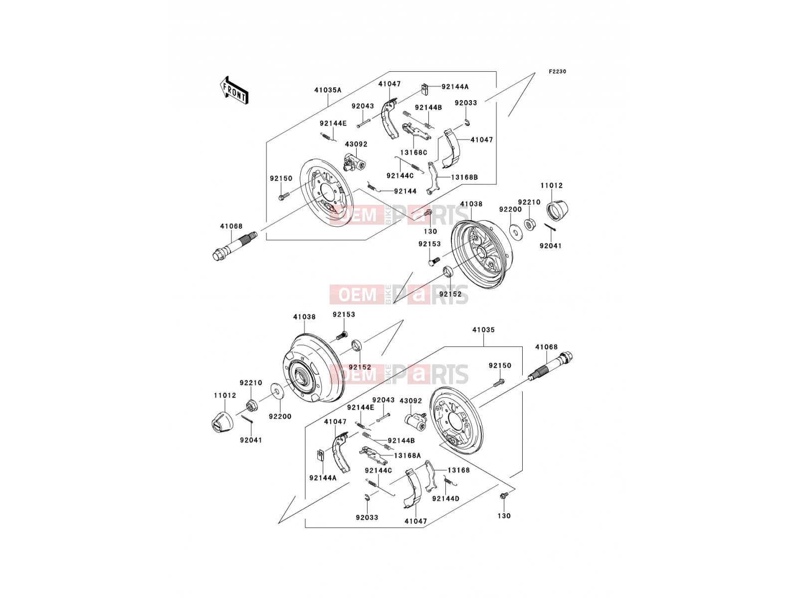 Front Hub - Kawasaki MULE 600 (KAF400BCF) 2012