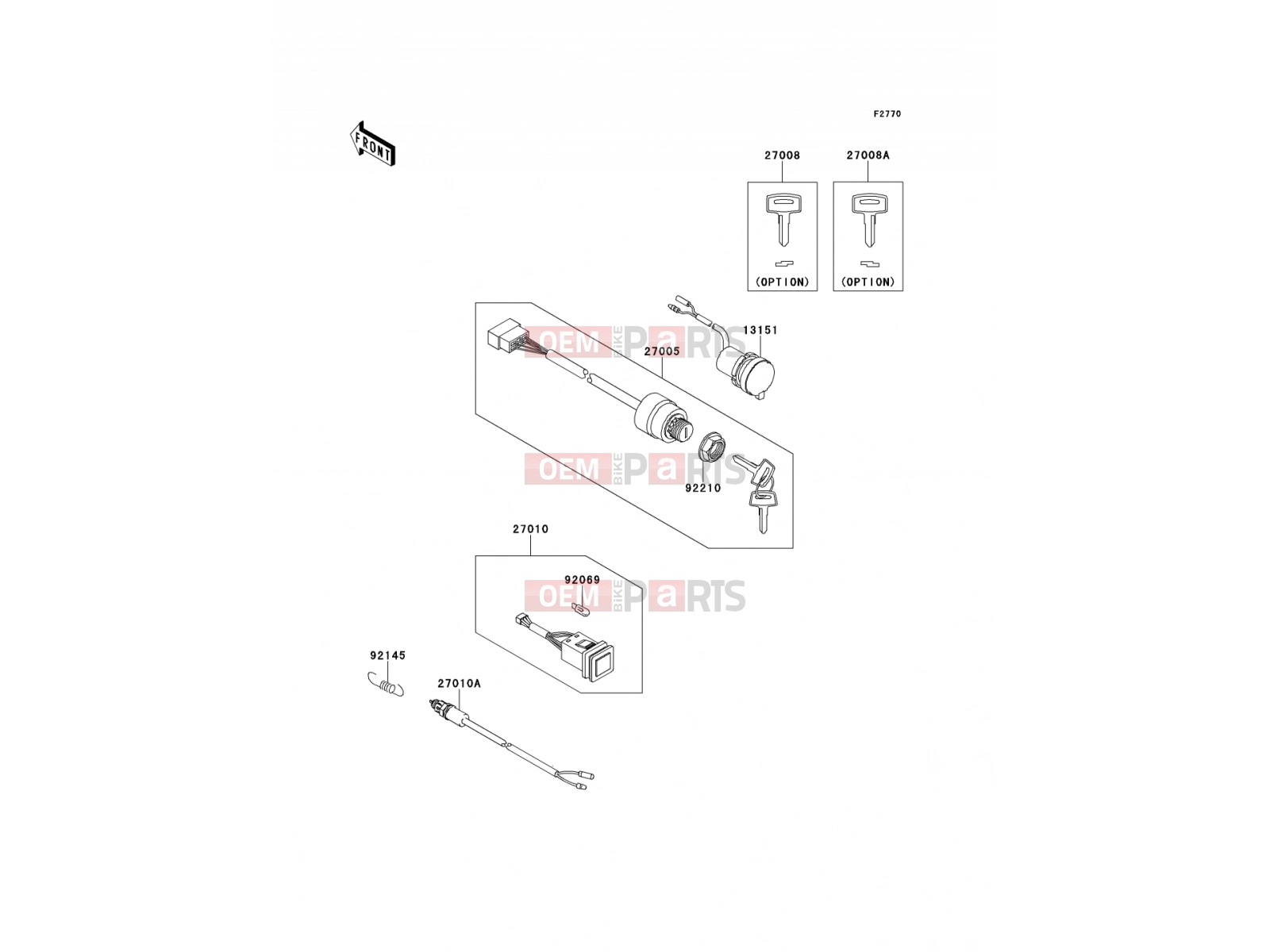 KAWASAKI 2012 Ignition Switch