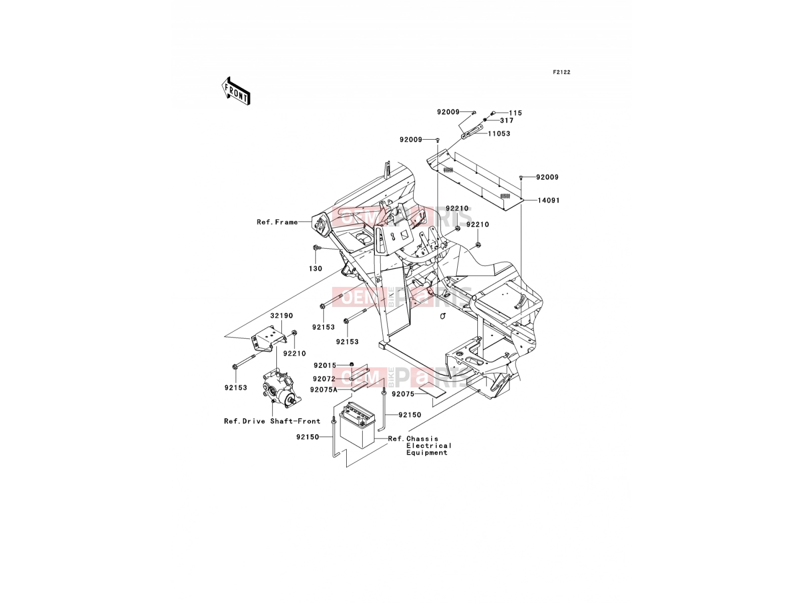 KAWASAKI 2007 Engine Mount