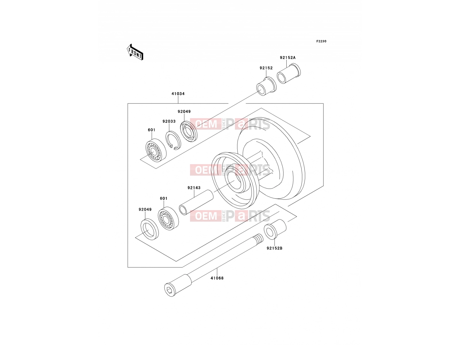 KAWASAKI 2002 Front Hub