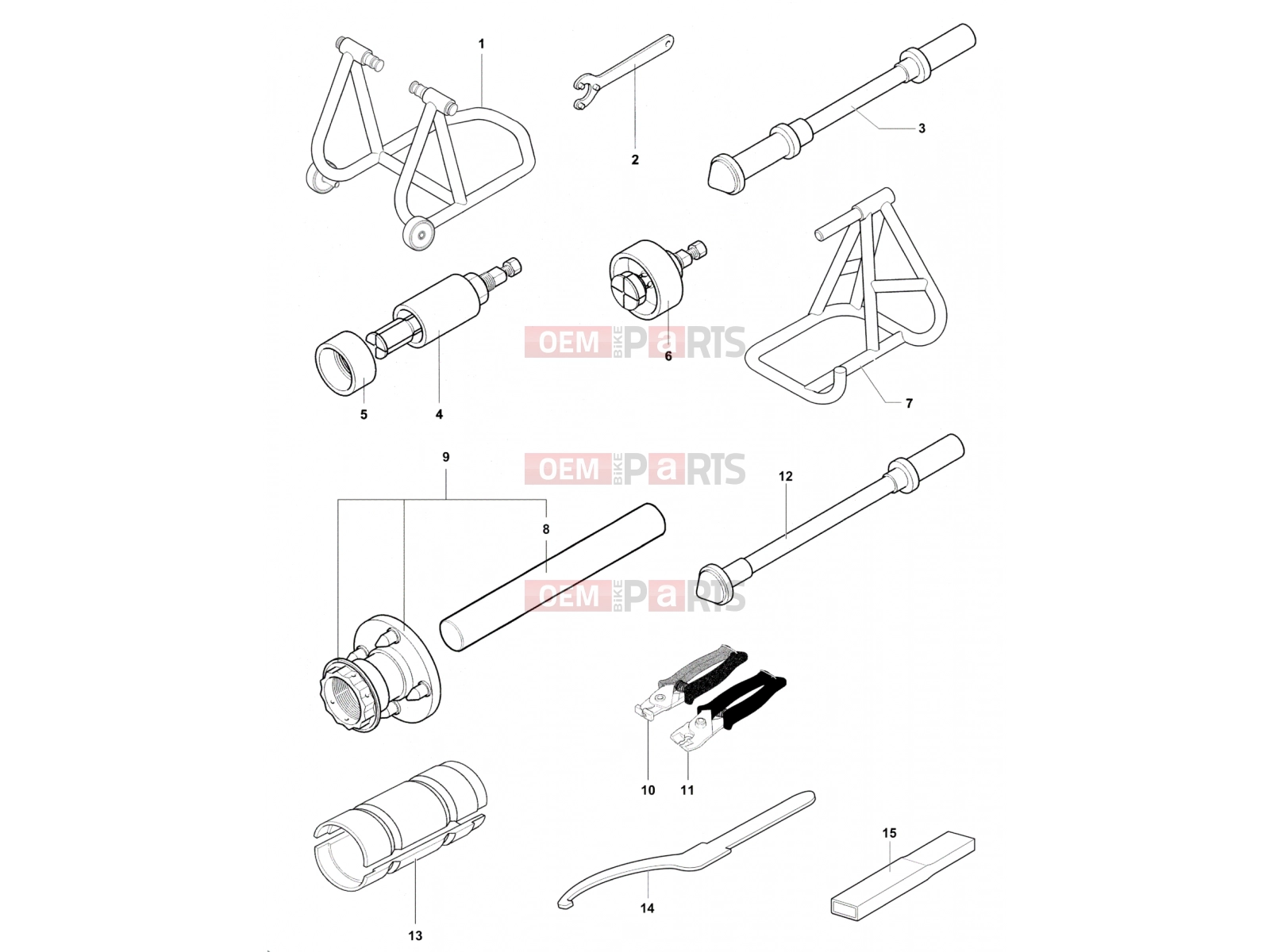 MV Agusta Dragster 800 RR Service Tools Frame 1
