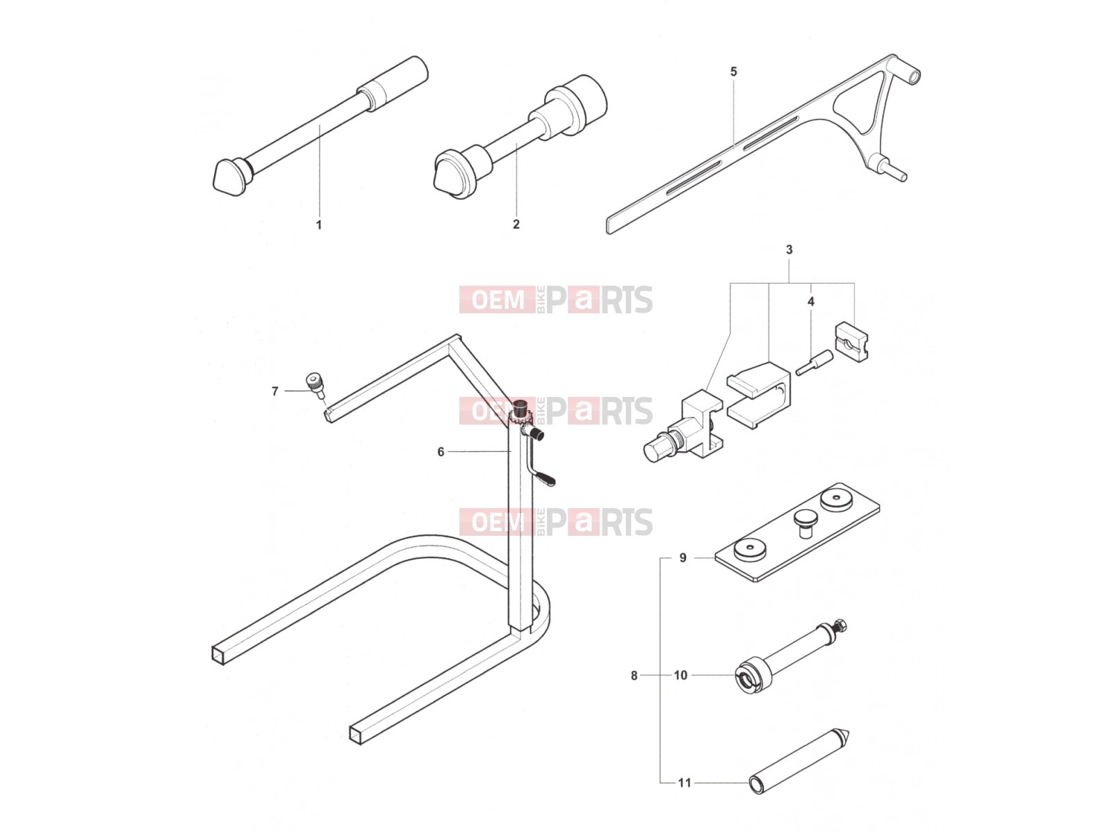 MV Agusta Dragster 800 RR Service Tools Frame 2
