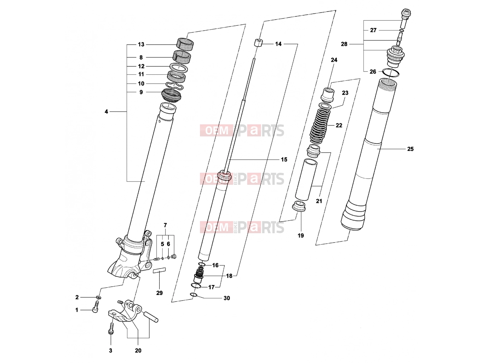 MV Agusta Brutale 750 S Front Fork Left