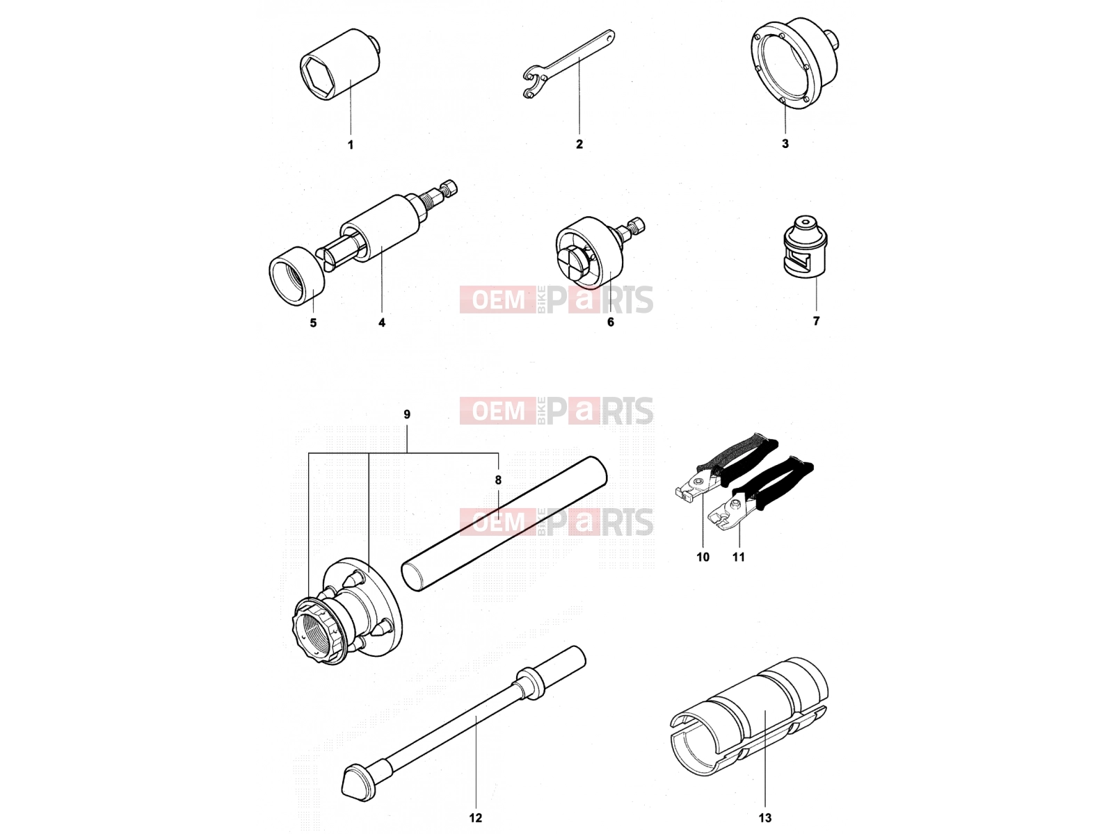 MV Agusta Brutale 750 S Service Tools Frame 1