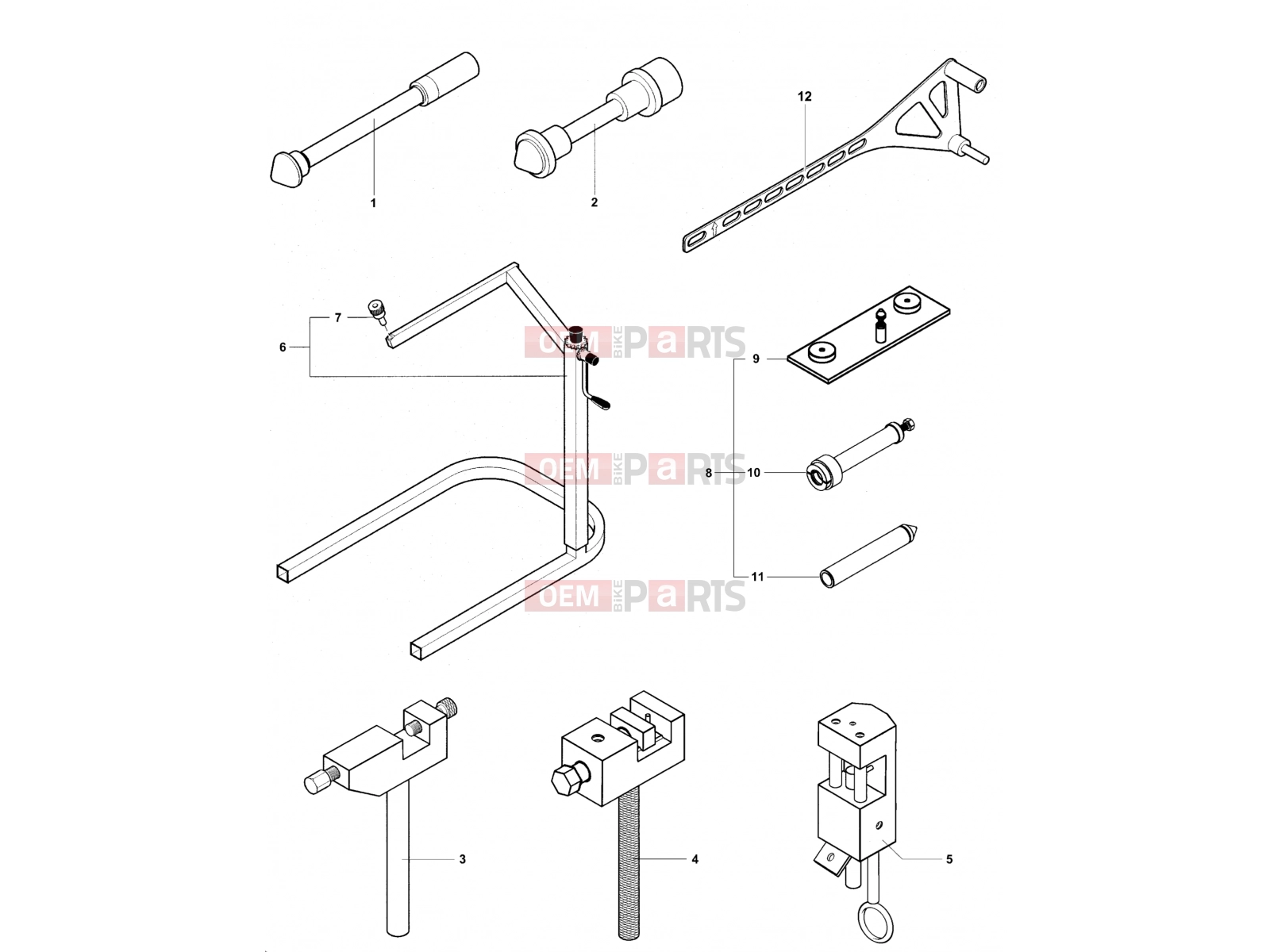 MV Agusta Brutale 989 SService Tools Frame 2