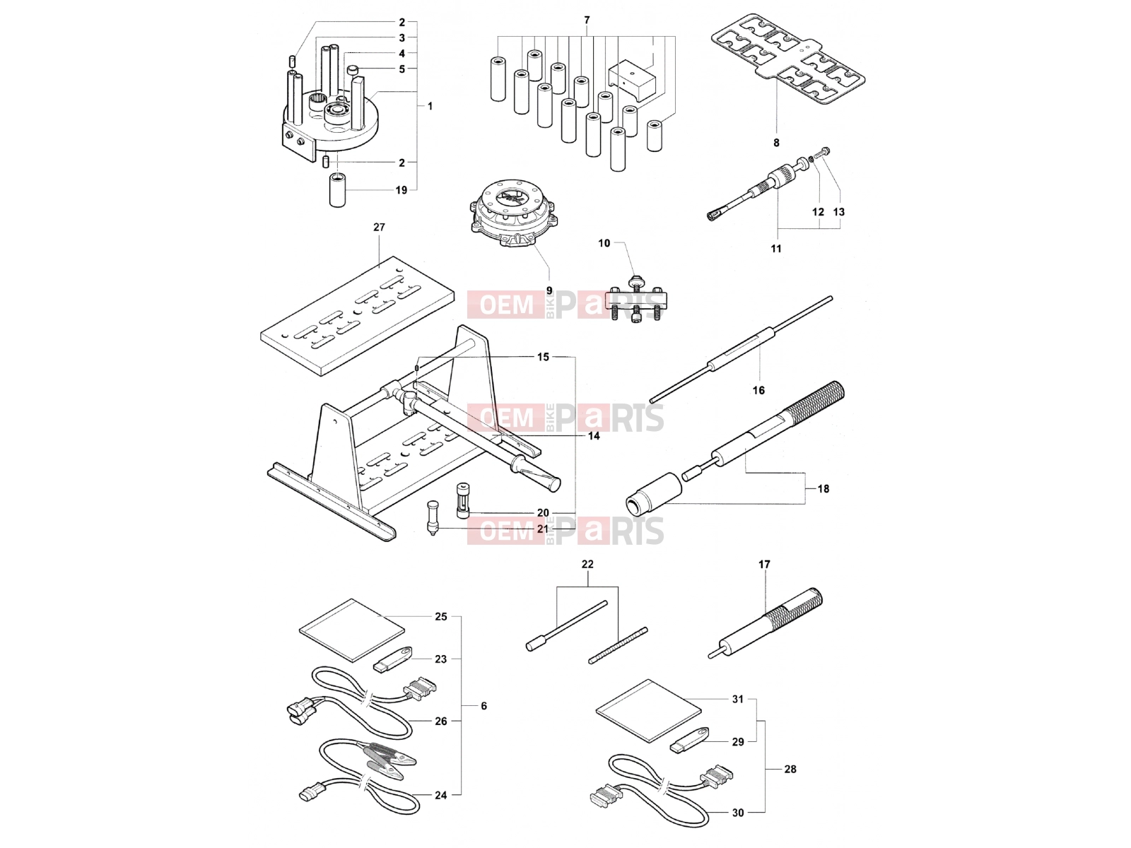 MV Agusta Brutale 920 Service Tools Engine 1