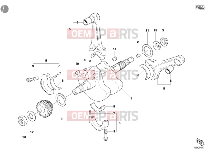 DUCATI 2006 Multistrada 1000 CRANKSHAFT » ENGINE CASE