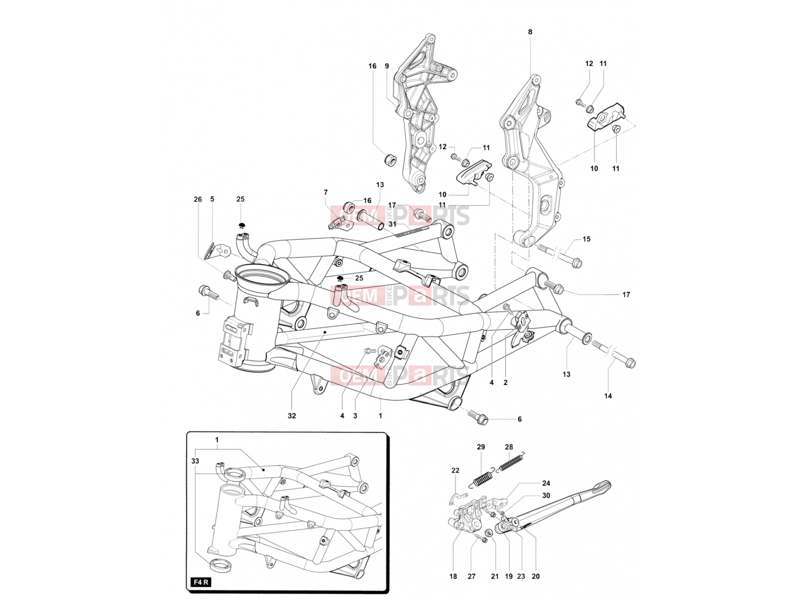 Frame Assembly - MV Agusta 2012 F4 RR