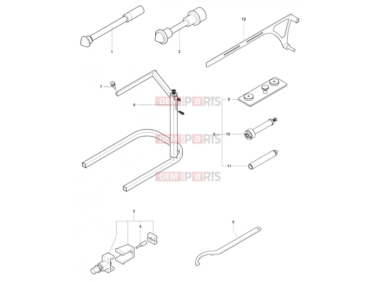 MV Agusta Rivale 800 Service Tools Frame 2