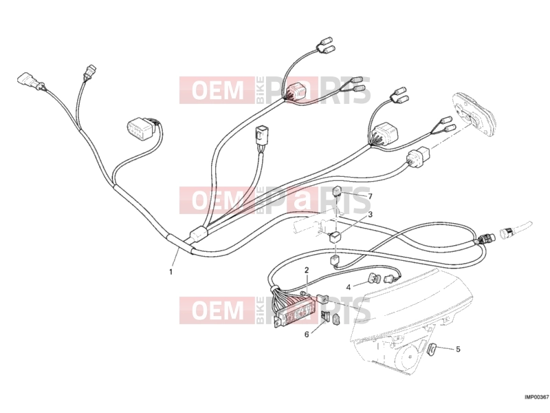 DUCATI 2006 Monster 620 Dark CABLE HEADLIGHT » LIGHTING SYSTEM