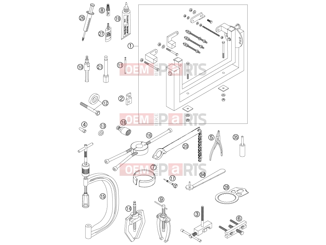 Special tools (engine)|Engine|29 - KTM 450 SX (8401F5) [EU] 2006