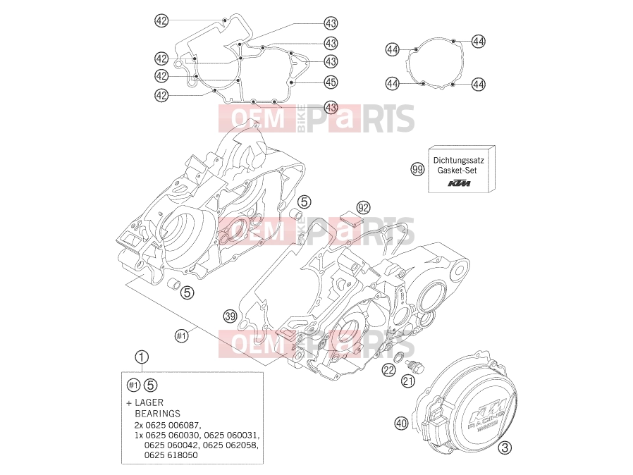 ENGINE CASE|Engine|30 - KTM 125 SX (6101E0) [EU] 2005